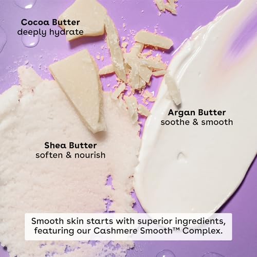 eos Cashmere Lip Butter - Vanilla Cashmere, Plumping Peptides, Smoothing, eos Lip Butter, Shea Butter, Lip Mask, Lip Moisturizer, Soft Lips, 0.35 fl oz