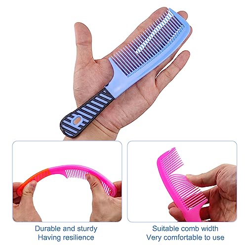 Disposable Combs in Bulk - Widen Individually Wrapped Sturdy Hair Combs for Women, Men & Homeless - 100 Pack (Colorful) for Hotel, Shelter, Nursing Home, Charity & Church