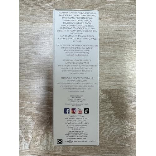 PHOERA Concealer & Foundation - Full Coverage, Matte Finish, Up to 24 Hour Fresh Wear - Includes Primer, Powder & Foundation Brush (#101 Porcelain + #102 Nude)