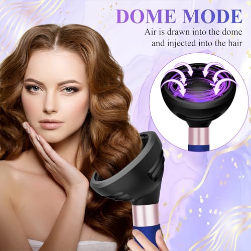 Diffuser Attachment for Dyson Airwrap, Wave Curl Diffuser With Dome Diffuse Dual Mode Attachment Compatible With Airwrap HS01/05/08, Replacement Part for No.974149-01 for Curly Coily Wavy Hair