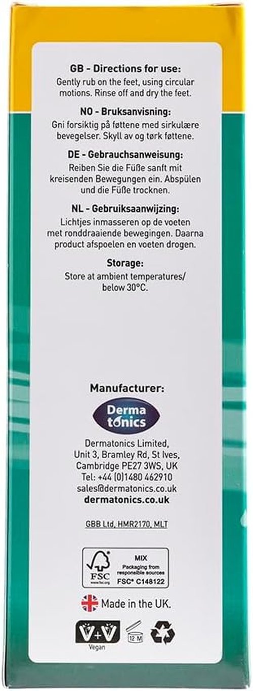 Dermatonics Sensory Foot Scrub 125ml & Foot Soak 350g | Exfoliates, Softens & Improves Skin