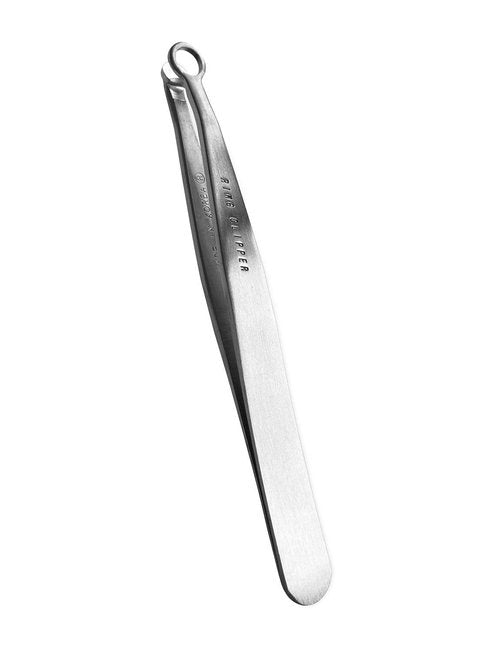 rinocos [Made in Korea] Hand-Made Nose Hair Trimmer for Men - Nasal Clippers, Nose Hair Clippers, 304 Surgical-Grade Stainless Steel, Eyebrow Trimmer, Third-Generation Craftmanship (Silver)