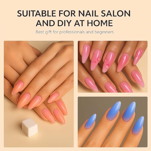 150PCS Nail Sponges for Ombre Nail Art with 1 Grab Pen ? Gradient Nail Art Tool Set with Storage Case ? DIY Nail Design Accessories for Salon & Home Use
