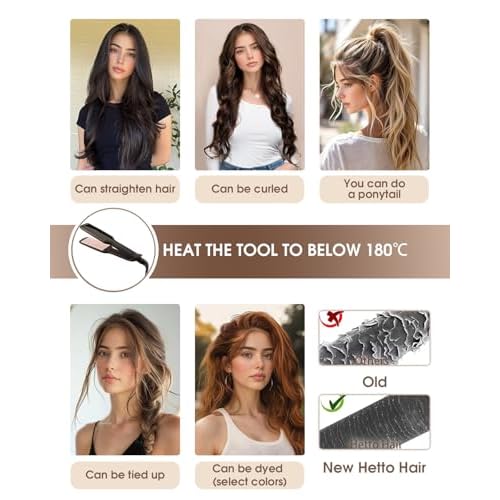Hetto Sew in Hair Extensions Real Human Hair Ombre Black to Silver Grey Balayage Weft Hair Extensions Human Hair Invisible Sew in Hair Extension Double Weft 22 Inch 100g