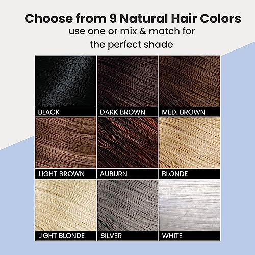 Top Secret Hair Thickening Building Fibers Applicator Included - Undetectable & Natural Hair Filler for Men & Women - Instantly Fill In Thinning Hair - Weather & Sweat Resistant (Medium Brown, Large)