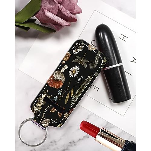 Chapstick Holder Keychain Fashion Lipstick Sleeve Lip Balm Portable Pocket Lip Gloss Tube Holder