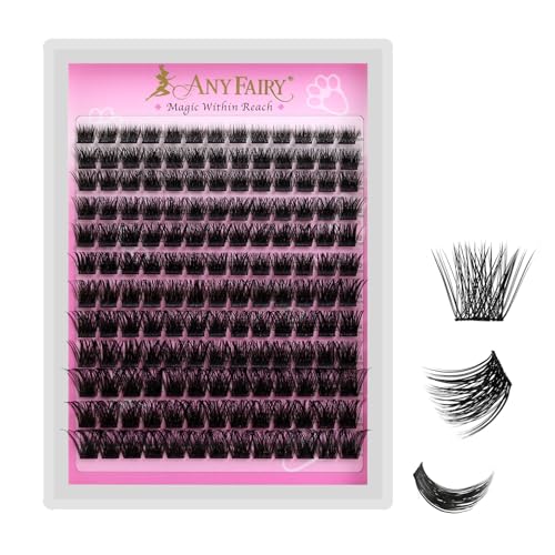 Lash Clusters 8-18mm Wispy Eyelash Clusters 144pcs Cluster Lashes DIY Individual Lashes Clusters with Soft Thin Band for Self Use,Beginner-Friendly(Sylph-774)
