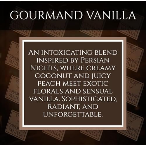 Prince Parfums Dubai ? Story of Gourmand Vanilla ? Women¡¯s Extrait de Parfum 3.4 Ounces ? Luxury Perfume with Coconut, Peach, Tiare Flower & Vanilla ? Romantic, Sweet & Long Lasting Fragrance