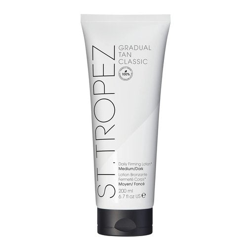 St.Tropez Gradual Tan Firming Lotion, Medium to Dark Sun Kissed Glow Self Tan Moisturizer, with Hyaluronic acid and antioxidants, Streak-Free, Vegan, Natural & Cruelty-Free, 6.7 FL OZ