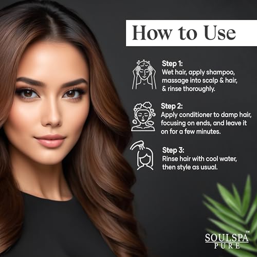 Biotin Shampoo and Conditioner Set with Keratin - Sulfate-Free Advanced Anti-Thinning, Hair Growth Shampoo and Conditioner Combo Repair Formula - with DHT Blockers, for Men & Women - 16 fl oz each