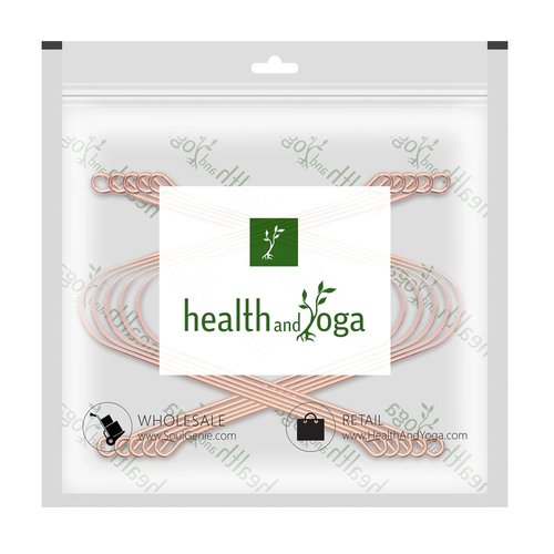 HealthAndYoga™ Oral Hygiene Tongue Scrapers – 24pcs Bulk Pack Disposable Metal Tongue Cleaners - qSwipe Lite Copper Tongue Cleaners (12 pack) + SteloSwipe Lite Stainless Steel Scrapers (12 Pack)