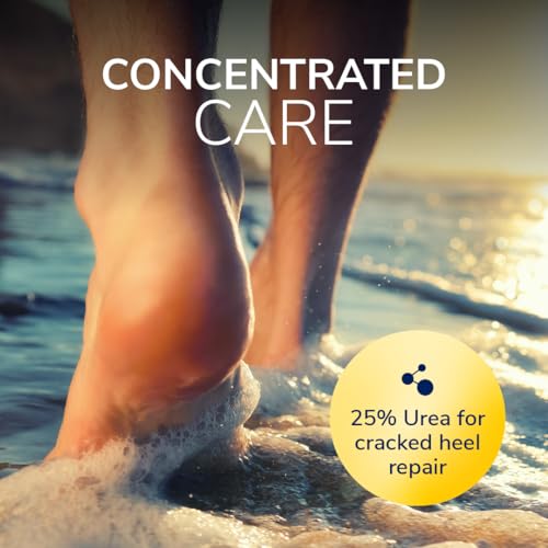Dr. Scholl's Severe Cracked Heel Repair Restoring Balm 2.5oz, with 25% Urea for Dry, Cracked Feet, Heals and Moisturizes for Healthy Feet