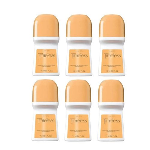 Avon Timeless Roll-on Anti-perspirant Deodorant Bonus Size 2.6 oz 6 pack