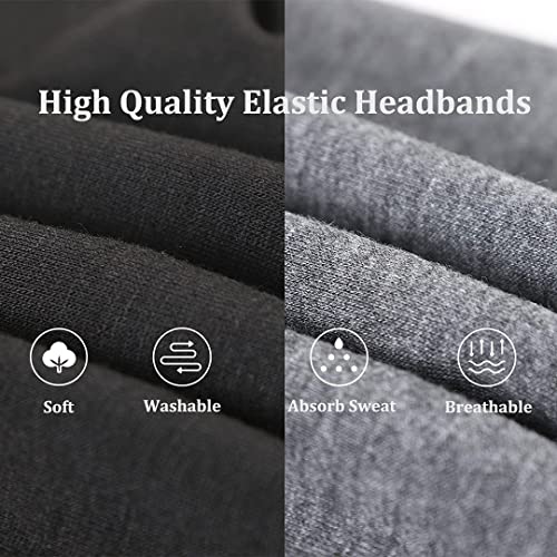 Kachanaa 6 Pack Elastic Fashion Non-slip Workout Headbands for Women Knot Floral Printed Hair Band Scarf Turban for Yoga Outdoor Sport Sweat Wicking Accessories