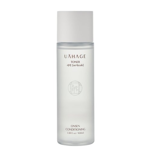 UAHAGE Sebyuk Toner Onsen Conditioning - Texture Smoothing, Hydrating, Soothing, Vegan Korean Skin Care, PHA, Ceramide, Tocopherol, Arginine, Centella Asiatica Extract (100ml / 3.38 fl.oz.)