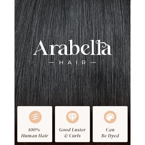 Arabella Hair 5x6 Glueless Wigs Human Hair Pre Plucked Pre Cut 230% Density Straight Human Hair Wigs No Glue HD Lace Front Closure Ready to Wear Black Wigs 100% Human Hair for Black Women 18inch