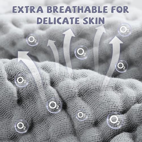 Cotton washcloths, face Cleaning Cloths,Bath Small Towels,6 Pack, 12x12 Inches