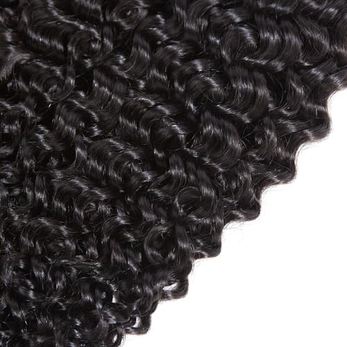 30 32 34 Inch Kinky Curly Human Hair Bundles Natural Black Color Brazilian Unprocessed Virgin Hair Extensions For Women