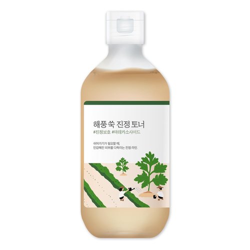 ROUND LAB Mugwort Calming Toner 300ml / Madecassoside, Soothing, Water Type Toner