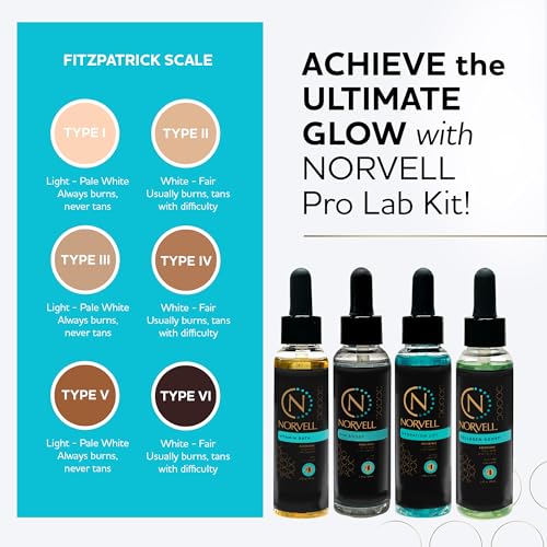 Norvell Pro Lab Kit ? Professional Spray Tan Additives with DHA Boost, Hydration Lift, Collagen Boost & Vitamin Bath ? Custom Sunless Tanning Results