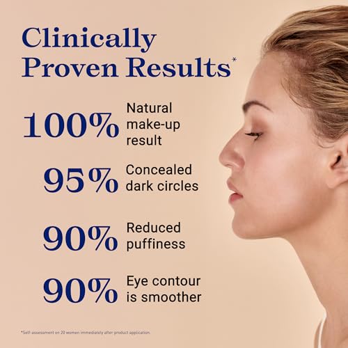 Embryolisse Concealer Correcting Skincare, Covers Dark Circles & Puffiness, Hydrating Under Eye Makeup with Age-Defying Vitamin B3 & E, 0.27 fl oz