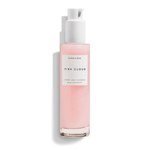 HERBIVORE Pink Cloud Creamy Jelly Cleanser | Hydrating Face Wash with Rosewater, Squalane + Tremella Mushroom, Gently Cleanses + Removes Makeup, Vegan, Plant-Based, Cruelty-Free 100 mL / 3.4 oz