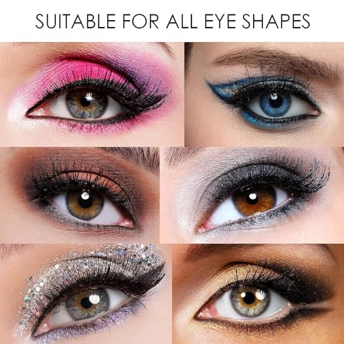 Magnetic Eyelashes, Dual Magnetic False Eyelashes without Eyeliner, Reusable Fake Eyelashes with Applicator No Glue, Natural Look