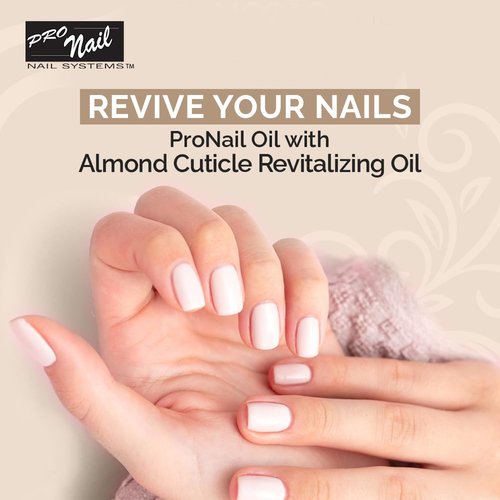 PRO NAIL - Cuticle Revitalizing Oil for Nails, Almond, 128 Oz - Professional Strength, Pedicure and Manicure - Moisturizes and Strengthens Nails and Cuticles