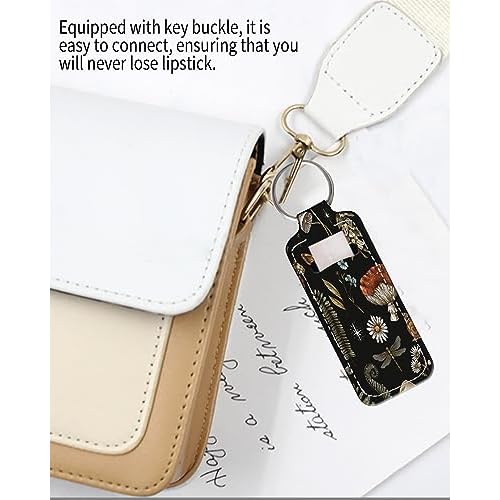 Chapstick Holder Keychain Fashion Lipstick Sleeve Lip Balm Portable Pocket Lip Gloss Tube Holder