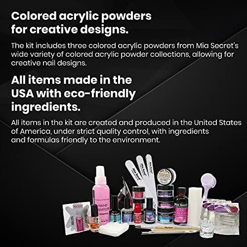 Mia Secret Professional Academic Nail Kit for Acrylic, Formagel,Gelux & Dip Gel Set For Beginners - Students (Kit-A08)
