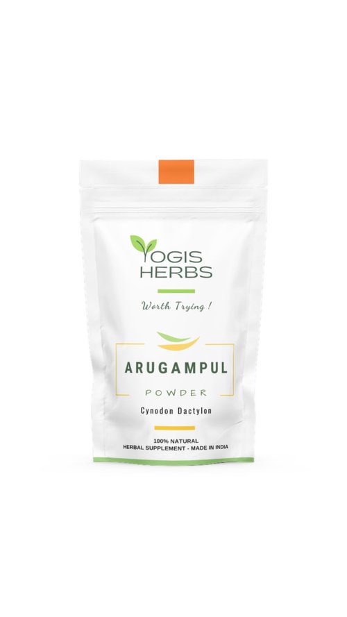YOGIS HERBS Arugampul Powder - Bermuda Grass Powder - Cynodon Dactylon -1Lbfresh & Pure 1 Pound (Pack of 1)