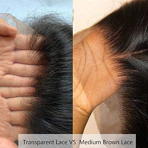 Ombre Brown Curly Brazilian Remy Human Hair Glueless 13¡¿6 HD Lace Front #4/30 Colored Preplucked Deep Part Closure Lace with Baby Hair for Black Women 150% Density 8 Inch