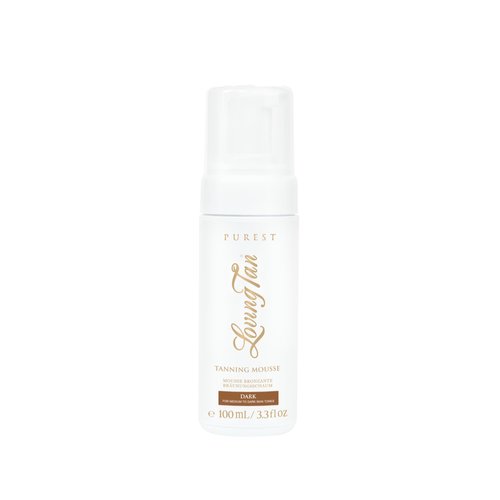 Loving Tan Purest Tanning Mousse, Dark - Sunless Tanner Made From 97% Certified Organic & Naturally Derived Ingredients - Up to 5+ Self Tan Applications Cruelty Free, Vegan - 3.3 Fl Oz