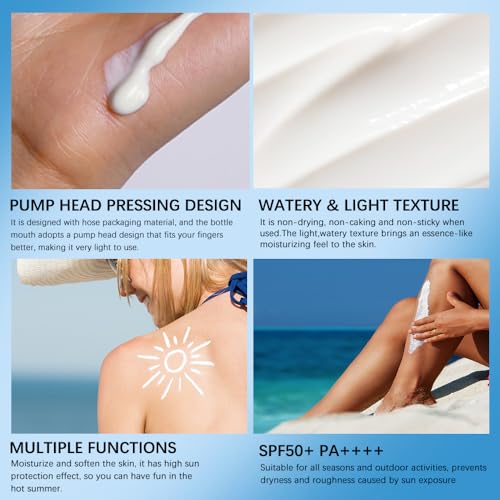 Centella Sunscreen SPF 50 PA++++, Hyalu Cica Water-Fit Sun Serum, Lightweight Sunscreen with Centella Asiatica, Hydrating & Non-Greasy Sun Protection for Sensitive Skin, Reef-Safe & Fast-Absorbing