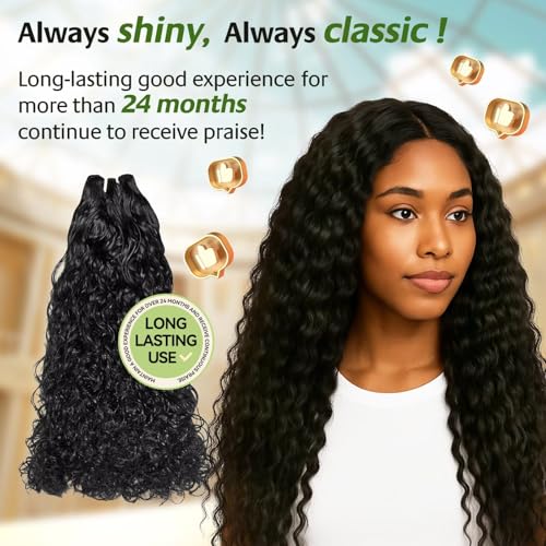 Raw Indian Human Hair Single Bundle,Triple Lifespan Than Regular Virgin Hair,In-Store Quality,Online Price! 100% Raw Indian Hair Bundles Water Wave Raw Hair Bundles 26 Inch