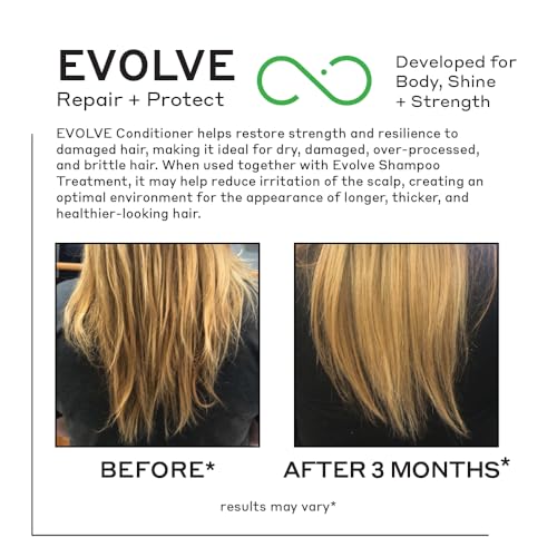Zenagen Evolve Repair + Protect Nourishing Conditioner (Unisex) | Hydrates & Repairs Damaged Hair, Promotes Thicker Fuller Hair, Plant-Based, Color-Safe, Vegan, All Hair Types