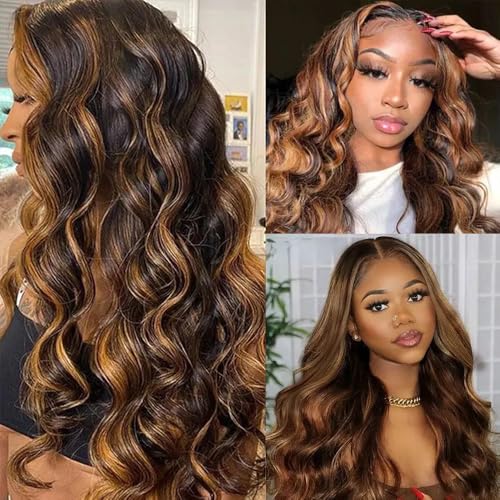 26 28 30 inch P4/30 Bundles Highlight Human Hair Bundles Ombre Brown Body Wave Bundle #4 Body Wave Bundle 300g