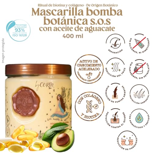 Kit 5 Crecimiento Acelerado y Ultra Reparador S.O.S: Shampoo de Romero, Mascarilla para el Cabello, Acondicionador Intensivo PLEX, DUO Termoprotector para Cabello (+ Obsequio TRENDY)