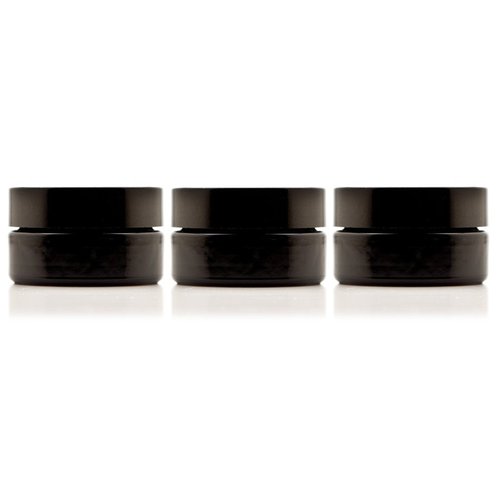 Infinity Jars 30 Ml (1 fl OZ) Glass Lotion Container with Lid, Refillable UV Cosmetic Jar for Creams, DIY, Travel, Body Butter | Small Wide Mouth Empty Lotion Jar, Airtight Cosmetic Container Pack 3