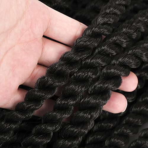 Admutty Havana Twist Crochet Hair 12 inch 6 Packs Crochet Havana Twist Senegalese Twist Crochet Hair Jumbo Havana Twist Crochet Braids (2#)
