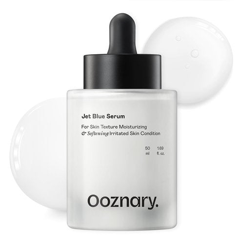 Ooznary Jet Blue Serum with 8 Types of Hyaluronic Acid plus Squalane and Ceramide, Extra Hydrating for Skin 1.6 fl oz. | 50 ml