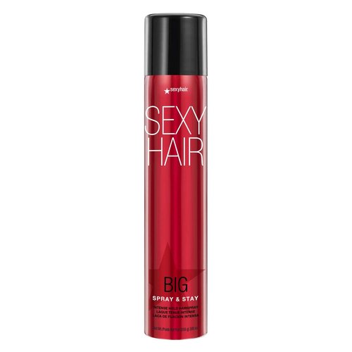SexyHair Big Spray & Stay Intense Hold Hairspray, 9 Oz | Extreme Hold and Shine | Up to 72 Hour Humidity Resistance | All Hair Types