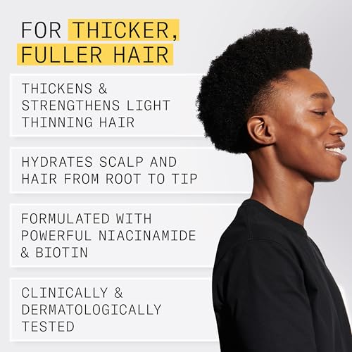 Nioxin System 1 Scalp + Hair Thickening Shampoo | For Natural Hair with Light Thinning | Strengthen Against Breakage with Niacinamide & Biotin