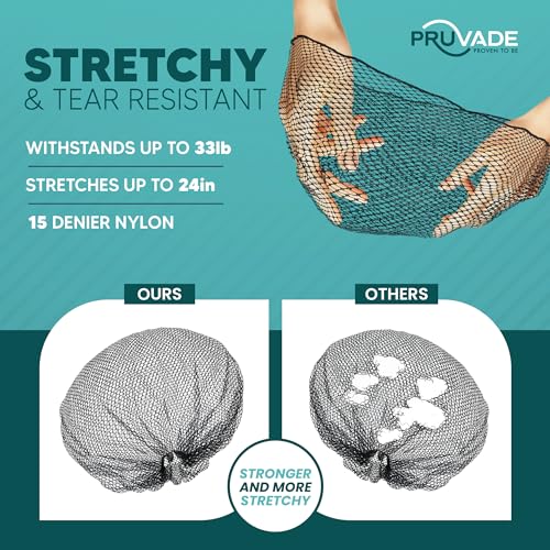 Nylon Hair Nets for Women & Men | Case of 1000 | 24" Honeycomb Mesh Hair Net for Food Service, Medical & Industrial Use - Breathable & Sturdy for Bun Hair, Most Long & Short Hair- Latex Free