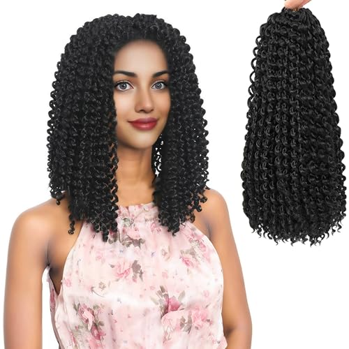 RIHANNAHAIR 7 Packs Passion Twist Hair 12 Inch Pre Looped Water Wave Crochet Hair Spring Twist Bohemian Braids for Black Women