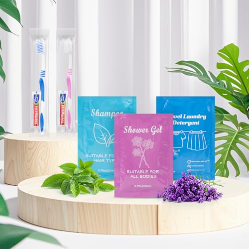 twoworld Hygiene Kits for Homeless in Bulk,Homeless Care Package Basic Toiletry Set Travel Toiletry Bulk for Men Women Charity Air Bnb Charity 20