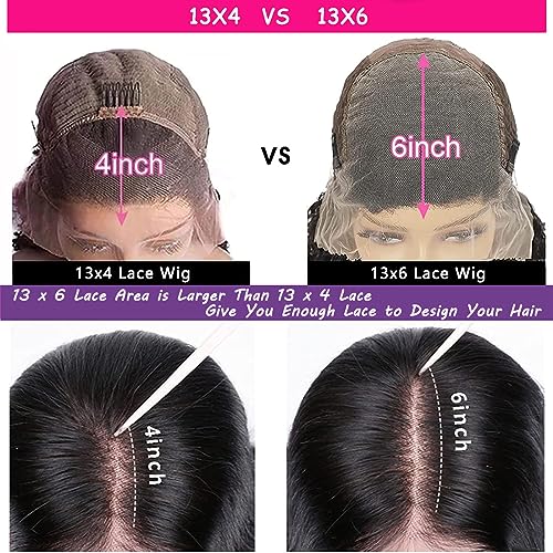 30 Inch 4/27 Highlight Ombre 13x6 Lace Front Wigs Human Hair Deep Wave Wig for Black Women Pre Plucked with Baby Hair 180% Density Brazilian Virgin Deep Curly Lace Frontal Wet and Wavy Human Hair Wigs
