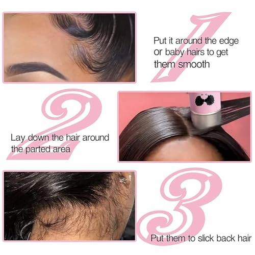 Goiple Hair Wax Stick - Long-Lasting, Smoothing & Slick Pomade Stick for Hair Wigs, Styling Waxes for Fly Away & Edge Frizz Hair, 2.7oz each