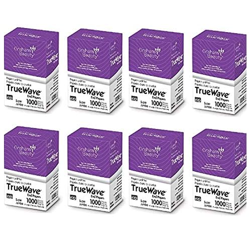 Graham Beauty Salon Truewave Jumbo 4" x 2.5" Paper 1000 Pcs - HC-26067 (2 Pack)
