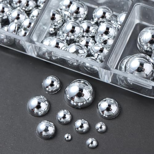 3D Mini Metal Punk Nail Art Studs Mixed Sizes Gold Black Cone Spikes Alloy Rivets Jewelry Steel Balls Jewels for Women Goth Manicure Charms Accessories DIY Crafts Decorations